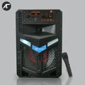 Altoparlante Bluetooth wireless portatile Danza all'aperto Subwoofer per basso stereo da 8 pollici Karaoke Party Sound box Supporto Radio FM Microfono USB