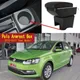 Bracciolo gomito per Volkswagen Polo Mk5 6R Vento bracciolo Box Console centrale contenuto negozio centrale con portabicchieri interfaccia USB