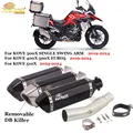 Per KOVE 400X 500X 510X EURO5 braccio oscillante singolo 2019 - 2024 scarico Moto tubo centrale centrale collegamento silenziatore 51mm Moto