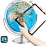 Vevor - Globe educatif pour enfants, 254 mm, globe terrestre interactif ar app Golden Globe,