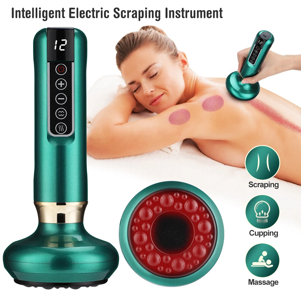 Masseur électrique chinois GuaSha Anti-Cellulite ventouse sous vide beauté santé grattage chaleur infrarouge minceur Massage Thera