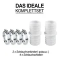 Connecteur de tuyau de buse de piscine, adaptateur 38 Mm, tout nouveau connecteur de tuyau Durable de haute qualité en matériau de haute qualité