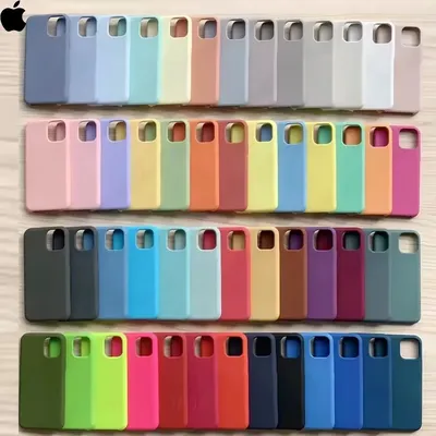 Apple iPhone 7 6 6S 8 Plus Case Original Liquid Silicone Soft Cover For iPhone 11 12 Pro X XR XS Max