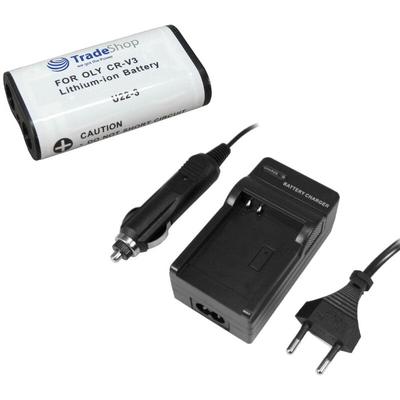 Trade-shop - angebot im set: Kamera Li-Ion Akku + Akku Ladegerät mit Kfz Adapter für Samsung GX-1s Image