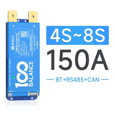 Daly BMS 8-17S 8-24s German US Shipping Smart bms wifi bms Active balance BT 4-8S 150A Lifepo4