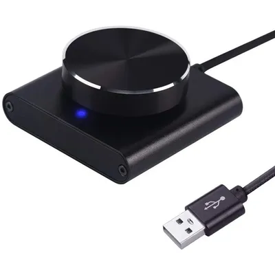 USB Volume Control Knob Audio Controller with Play/Pause/Back/Forward Volume Adjustment Knob with