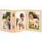 Triple Photo Frame 180°Foldable Hinged Picture Frame Stand Vertically on Desktop Photo Frame with