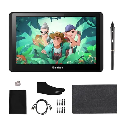 Bisofice 12HD-A H-IPS LCD Graphics Drawing Tablet Monitor 11.6 Inch Size 1366x768 Display 8192