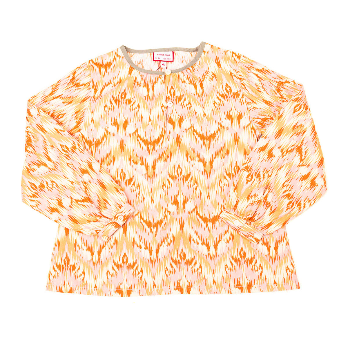 Langarm-Rundhalsbluse 17I07106 Mädchen Image