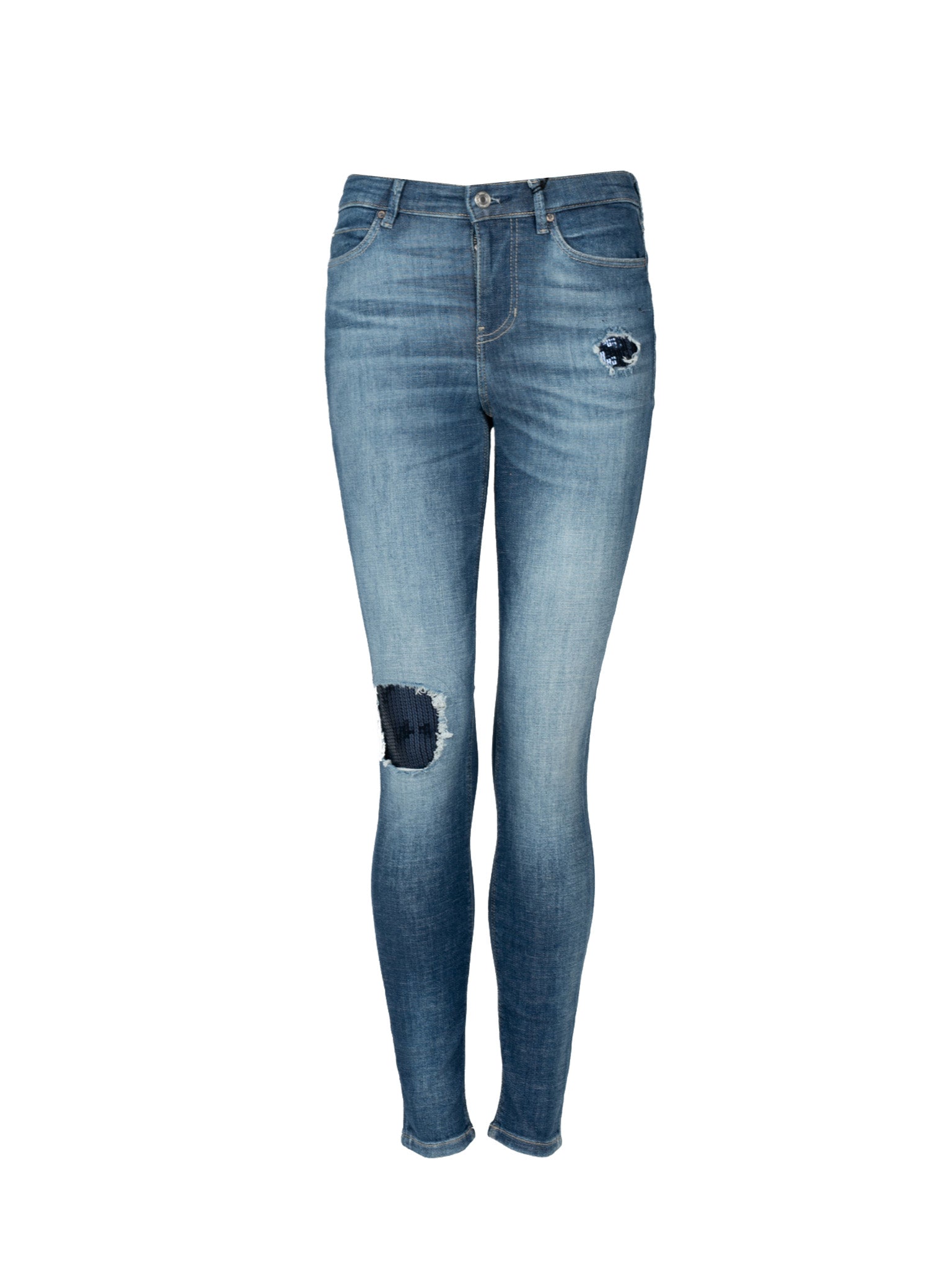 Guess Jeans Skinny Damen blau 30 (Größe)