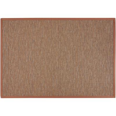 Teppich DEKOWE "Naturino Effekt", braun, B:200cm H:8mm L:290cm, Kunstfaser, Teppiche, Flachgewebe, Sisal-Optik, mit Bordüre, In- und Outdoor geeignet Image