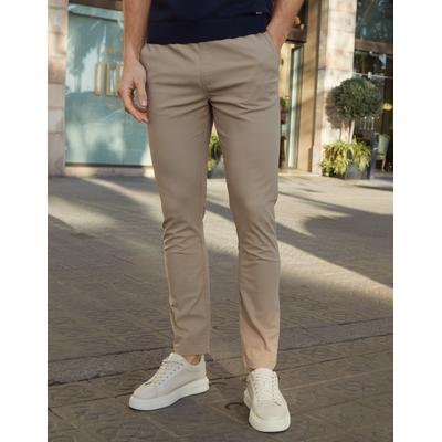 Dark Stone Slim Fit Chino Trousers