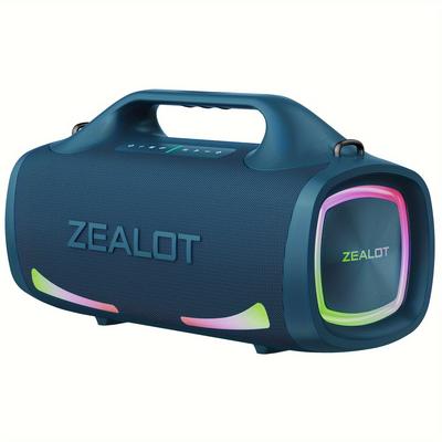 TEMU Zealot S79 100w Portable Subwoofer Wireless , , Rgb , Tws Pairing, 24000mah Battery, , 36 .charging , Phone/tablet.