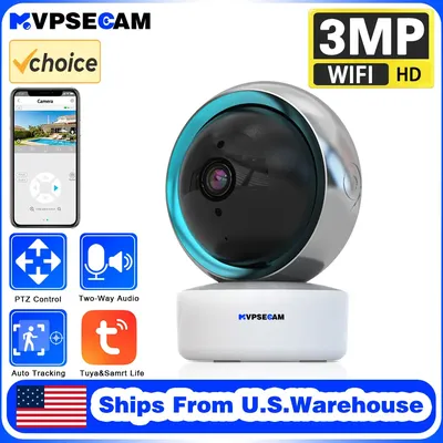 Tuya 3MP PTZ WIFI Network Camera Security Protection Outdoor Auto Tracking Two-Way Audio Mini IP