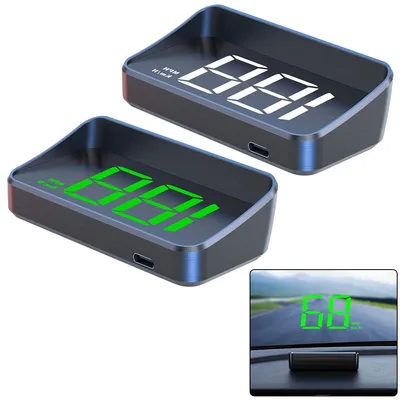 Cable Plug Auto Electronics HUD Projector Car GPS HD Speedometer 5V USB Head-Up Display High