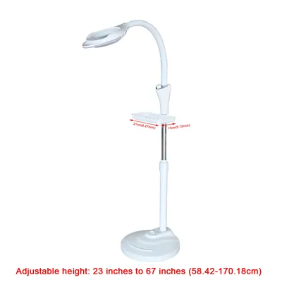 16x Diopter LED Magnifying Floor Stand Lamp Magnifier Facial Light For SPA Salon PVC Free Lifting
