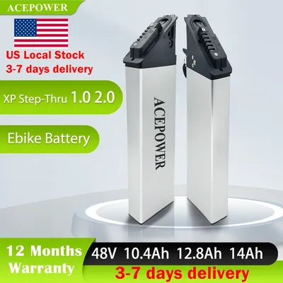 For Electric XP Step-thru 1.0 2.0 Ebike Battery 48V 10.4Ah 12.8Ah 14Ah For XP Step-thru 1.0 2.0