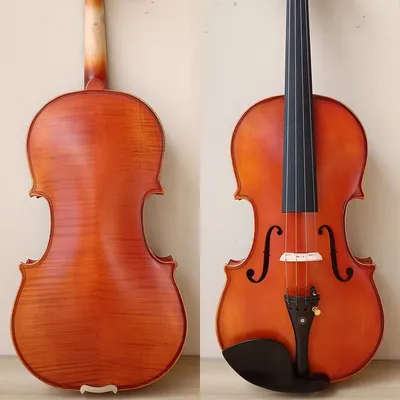 JINYIN JYVL-Y4000 4/4 full size natural tiger maple backboard handmade violin with over 15 years of