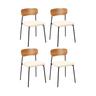 Lot de 4 Chaises Scandinaves 'Loki' 71cm Blanc