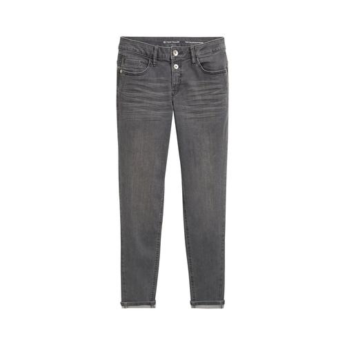 TOM TAILOR Damen Boyfriend Jeans, grau, Uni, Gr. 33/32