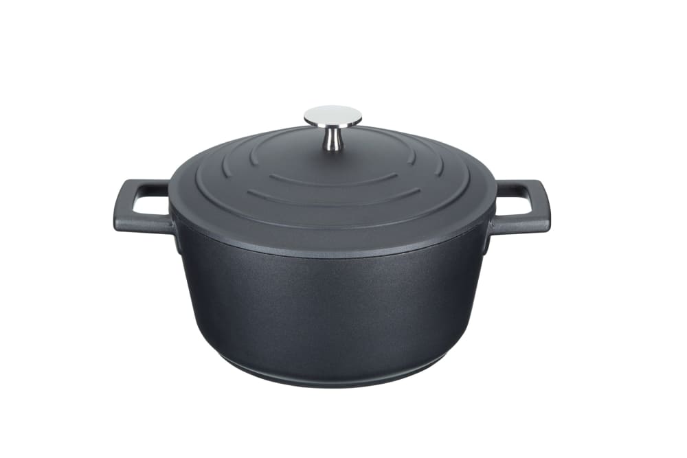 Cocotte 2.5L en fonte d'aluminium noir