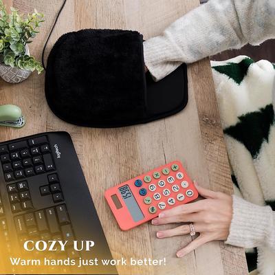 USB Heated Mouse Pad Hand Warmer 3 Temperatures/Time Limits Controller Included Works with All PC Mice Makes a Great Gift