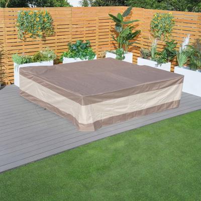 Plus Large Square Dining Set Patio Garden Furniture Waterproof Cover