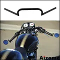 Moto Nero 7/8 "Cafe Racer Manubrio Manubrio Per Yamaha Honda Suzuki CRF CB Clubman Bobber Chopper 22mm/25mm Manubrio