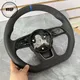 Per Audi A3 volante A4 A5 A6 A7 Q3 Q5 Q7 volante perforato in pelle fondo piatto volante campagna