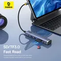 Baseus USB C Splitter a HDMI 4K @ 60Hz Display tipo C 3.0 RJ45 PD 100W USB 3.0 SD TF Docking Station USB C per MacBook Pro Air