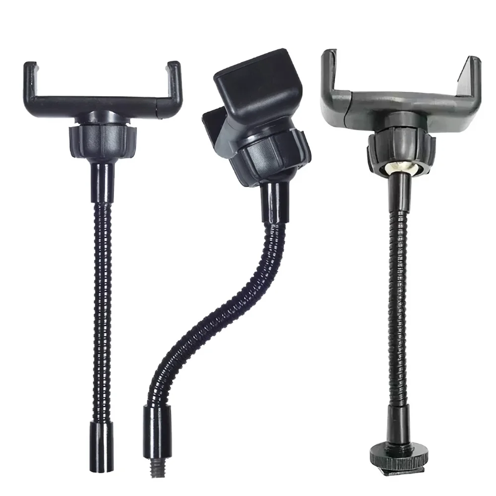 Anneau lumineux Support de Table pour téléphone portable Support pour téléphone paresseux bras Long Flexible Smartphone anneau lampe Support de lit en direct Support de tuyau