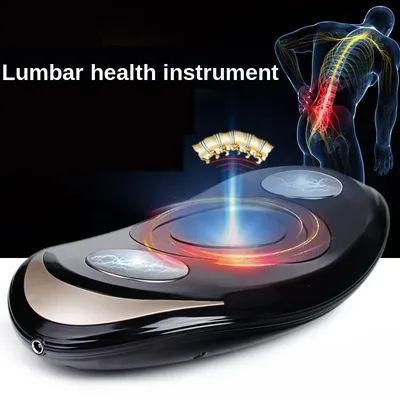 Traction Lumbar High Frequency Vibration Massager For Waist Hot Compress Physiotherapy Massage