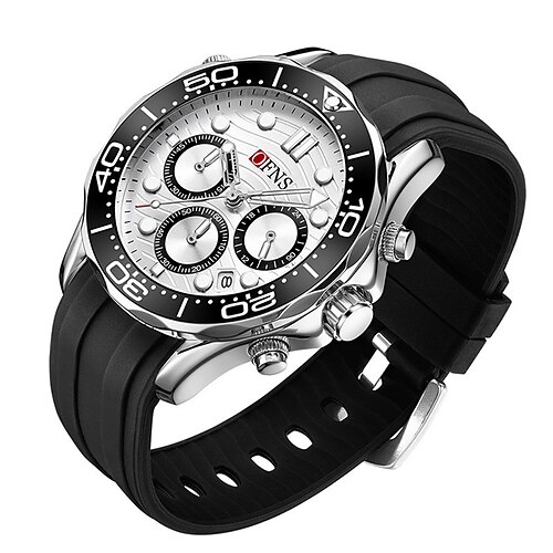 SANDA Herren Quarz uhr Draussen Modisch Lässige Uhr Armbanduhr leuchtend Kalender Chronograph WASSERDICHT Stehlen Kieselgel Beobachten Image