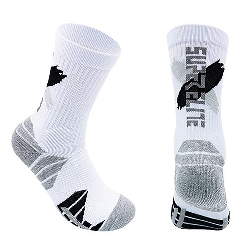 Calze sportive Calzini da corsa 1 paio Color Block Per uomo Calzini / Calze Anti-scivolo Traspirante Comodo Allenamento in palestra Calcio Corsa Jogging Ciclismo Gli sport Color Block Di tendenza
