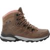 Trekkingschuh JACK WOLFSKIN "REFUGIO PRIME TEXAPORE MID W", Gr. UK 5 - EU 38, Normalschaft, braun (fawn), Oberstoff: LEDER; ;Obermaterial 2: Synthetik; Futter: Texapore Ecosphere Pro;Sole: / EVA; 100% / EVA, Schuhe Schnürboots Trekkingboots