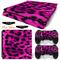 DhappyÂ® Protective Vinyl Decal Ps4 Slim Skin Stickers Cover Kit For Playstation 4 Slim Console And 2 Controllers,Purple Leopard