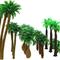 18Pcs Miniature Model Coconut Tree Scenery Layout Model Train Railway Forest Scale For Ho Train Layout