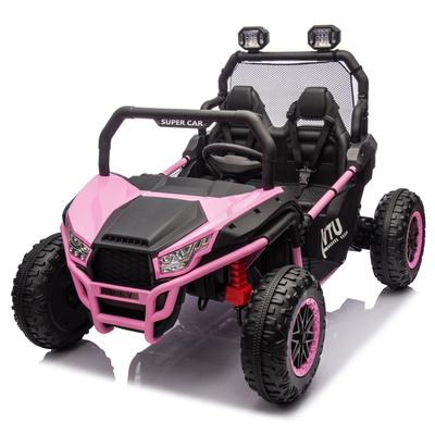 Kids 24V Electric Ride On UTV with Parental Control,Four-Wheel Suspension,LED Rear Searchlight, Bluetooth,MP3 for Ages 3+