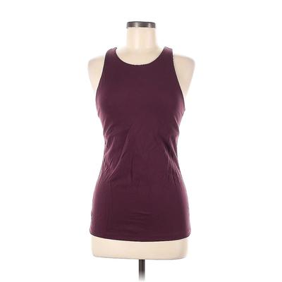 Crz Yoga Active Tank Top: Burgundy Activewear - Women's Size Medium