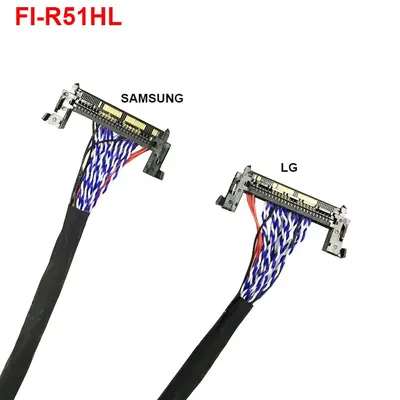 FI-RE51P 2ch 8-bit lvds kabel 55cm für LG Samsung AU Chi Mei Sharp 51pin 2ch 8bit stecker Image