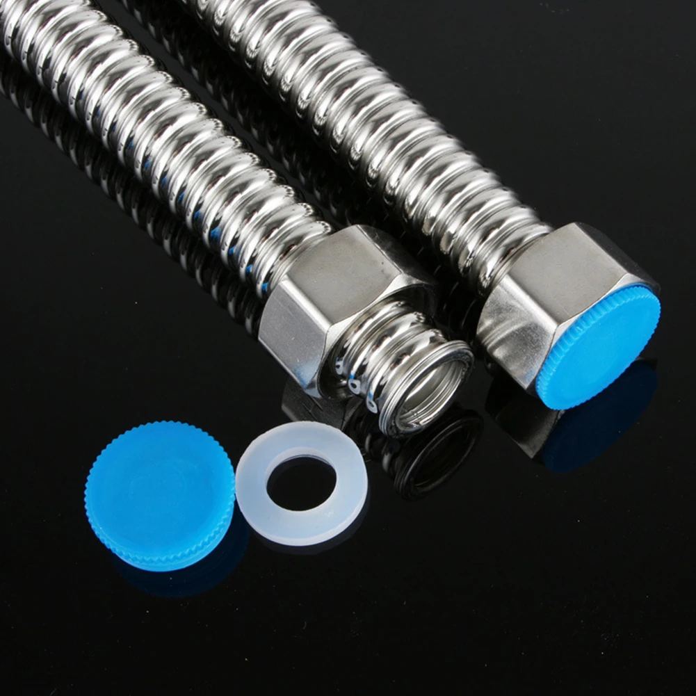 1 Stücke 30/40/50/60 CM Edelstahl G1/2 "Edelstahl Wellwasserbereiter Anschluss Sanitär Rohr Schlauch Image