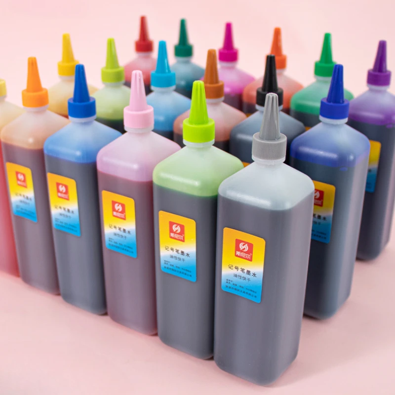 200 ml Marker Tinte 30 Farben Marker Stift Spezifische Öl-basierte Füllflüssigkeit Wasserdicht Nicht Verblassen Ergänzung Flüssigkeit Kunst liefert Image