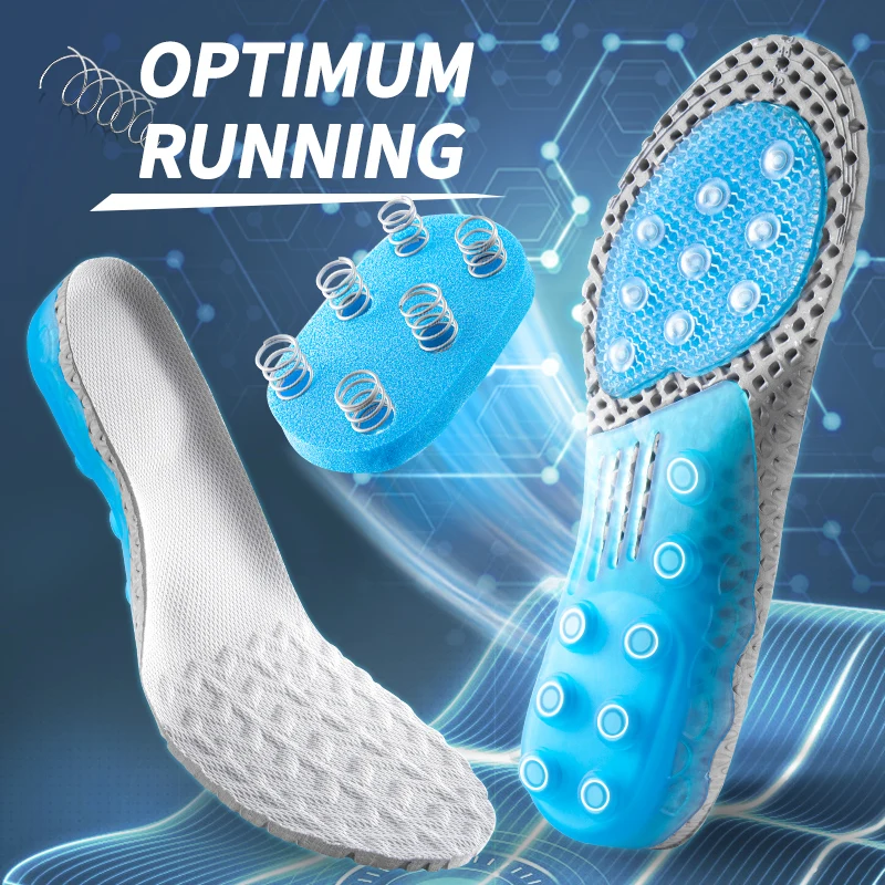 Premium Frühling Silikon Gel Einlegesohlen Orthopädische Plattfuß Gesundheit Sohle Pad Für Schuhe Einfügen Arch Support Pad Für Plantarfasziitis