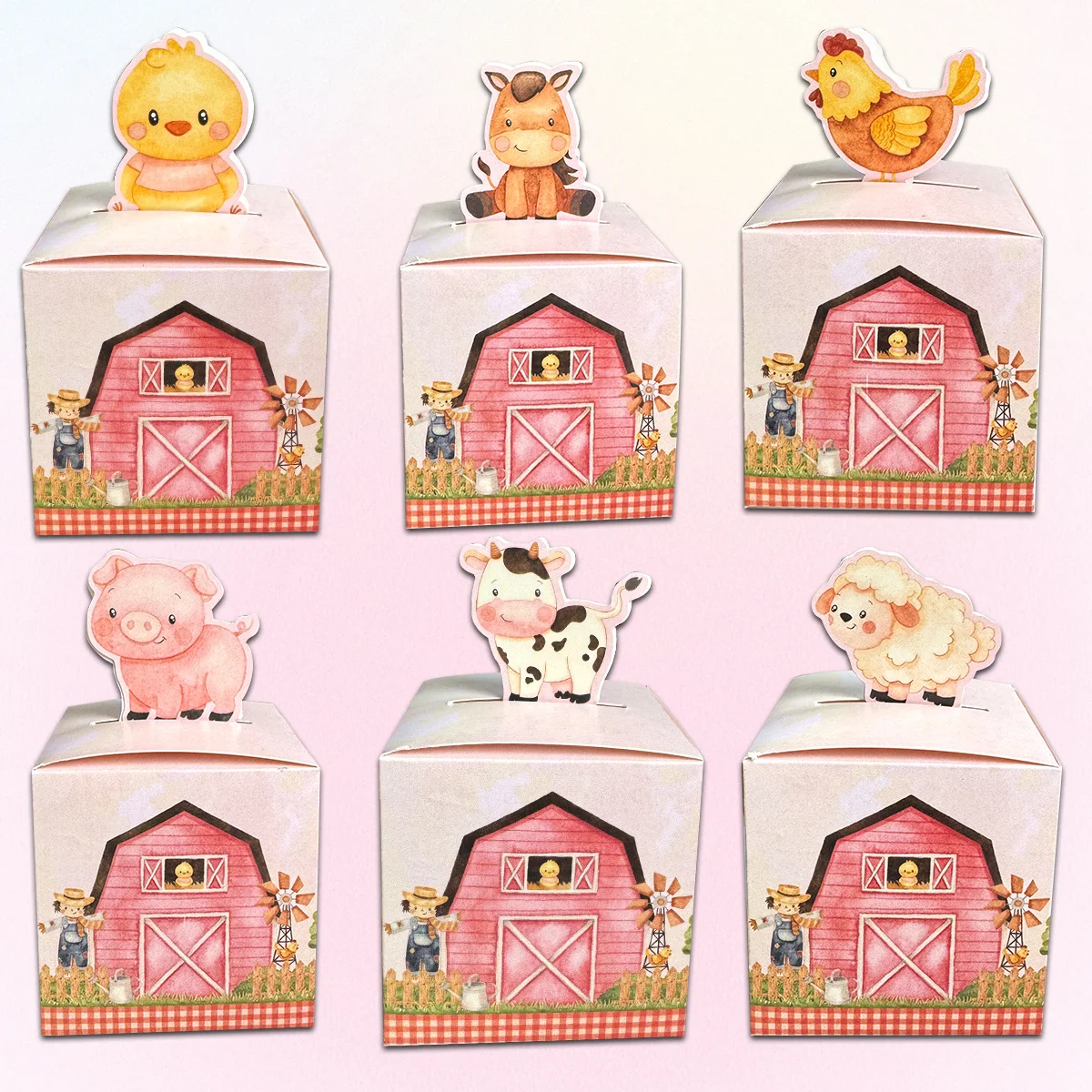 6 Stück Weihnachten Süßigkeiten Boxen Karton Santa Deer Schneemann Keksdose für Frohe Weihnachten Party Tisch dekoration Kinder Süßigkeiten Verpackungen Image