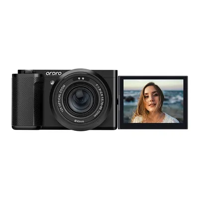 ORDRO G730 Digitale Kompaktkamera 4K 60FPS 12-facher optischer Zoom AF MF IR Nachtsichtfilter Vlog Videos Camcorder Fotografie