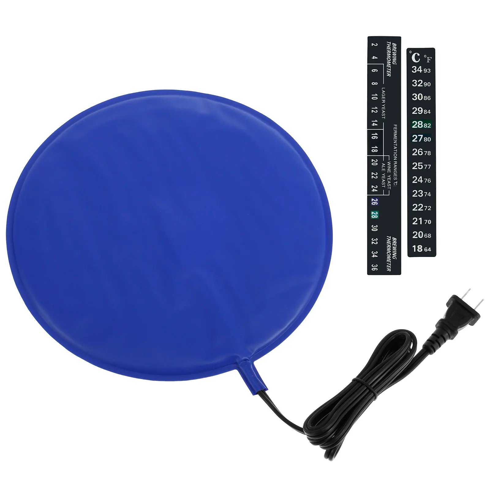 Brau- und Fermentations-Heizkissen, wasserdichte Sauerteigwärmematte, 25 W, Kombucha-Heizkissen für die Fermentation von selbstgebrauten Bier und Wein Image