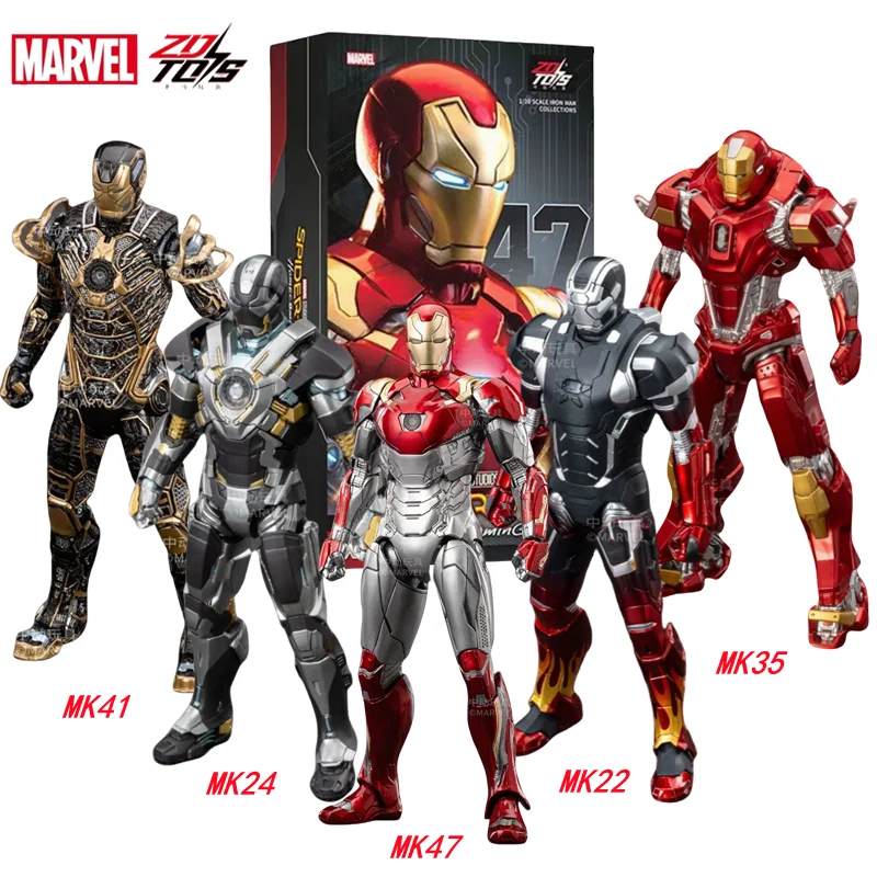 ZD Iron Man Figur Legends Iron Man Mk41 Mk47 Panzer MK24 Iron Patriot 2.0 MK35 Red Snapper 1/10 Scale Iron Man Collections Gift