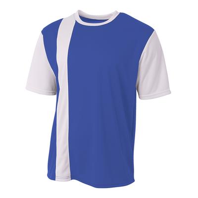 A4 NB3016 Athletic Youth Legend Soccer Jersey T-Shirt in Royal/White size XL | Polyester A4NB3016