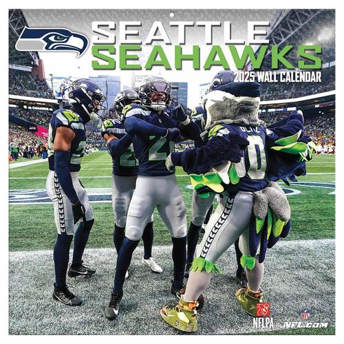 Seattle Seahawks 2025 Team-Wandkalender 12x12 Zoll