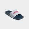Badesandale ADIDAS SPORTSWEAR "SHOWER ADILETTE", Gr. 48,5, bunt (cloud weiß, better scarlet, team navy blau 2), Synthetik, sportlich, Schuhe